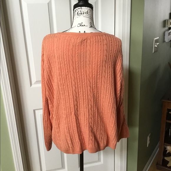NWOT Croft & Barrow cable knit sweater sz XXL - Picture 3 of 3